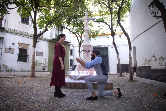 intimate and quiet places for a marriage proposal in Seville